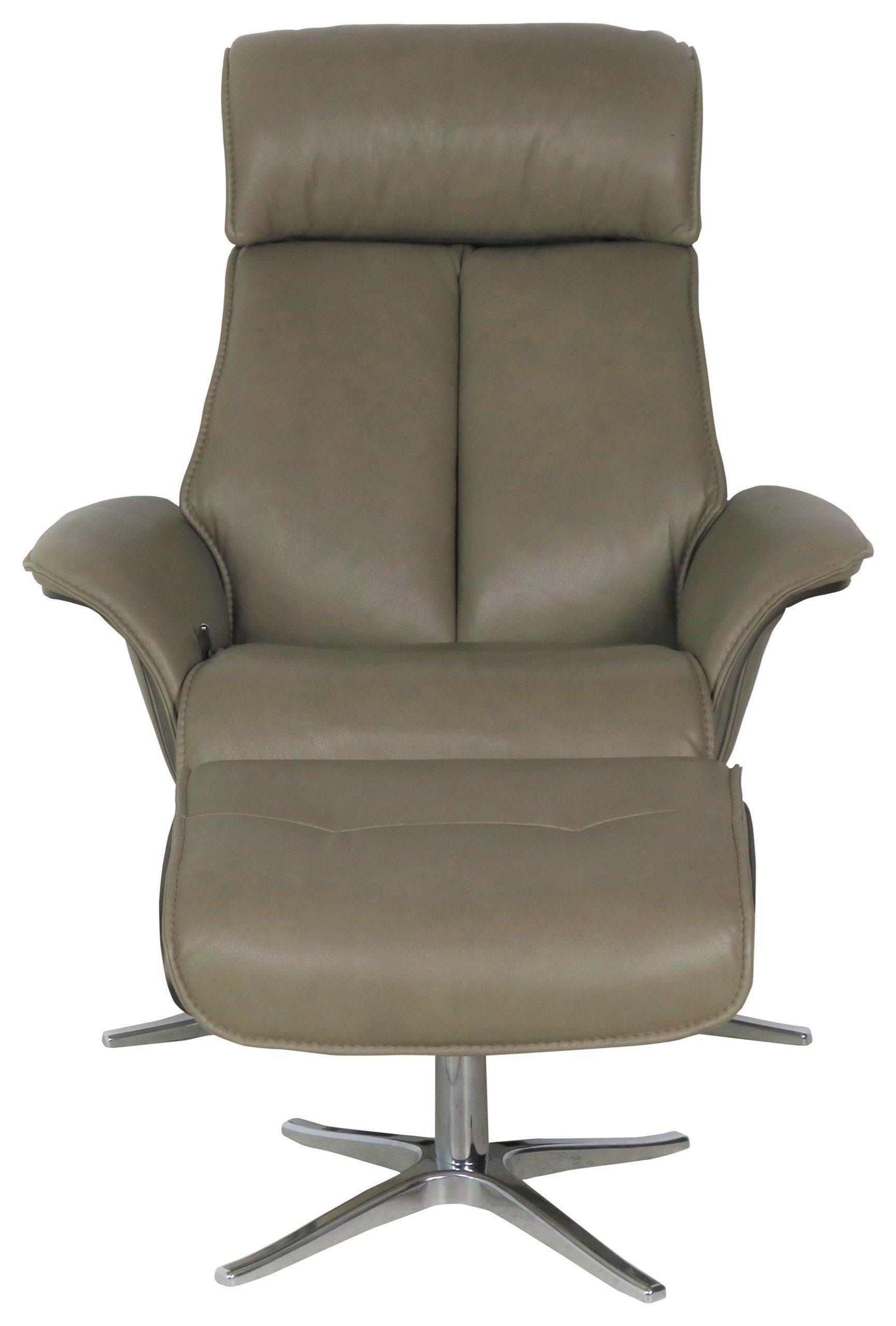 Swivel recliner sales and footstool